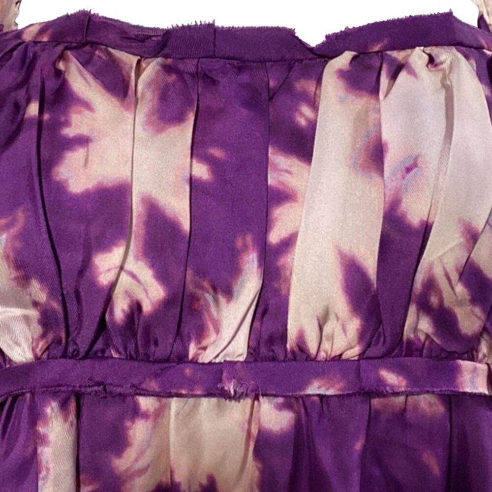 Ulla Johnson Penelope Printed Maxi Dress in Purple Silk - Picture 4 of 10